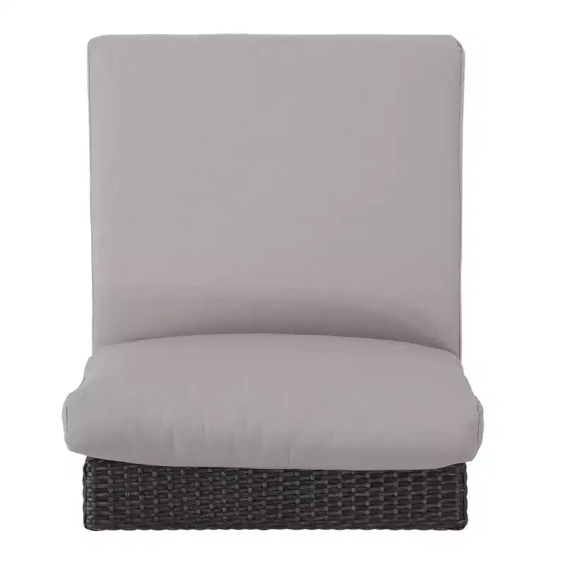 Christopher Knight Home Canapé d'angle d'extérieur 3 pièces en osier Santa Rosa gris/gris clair