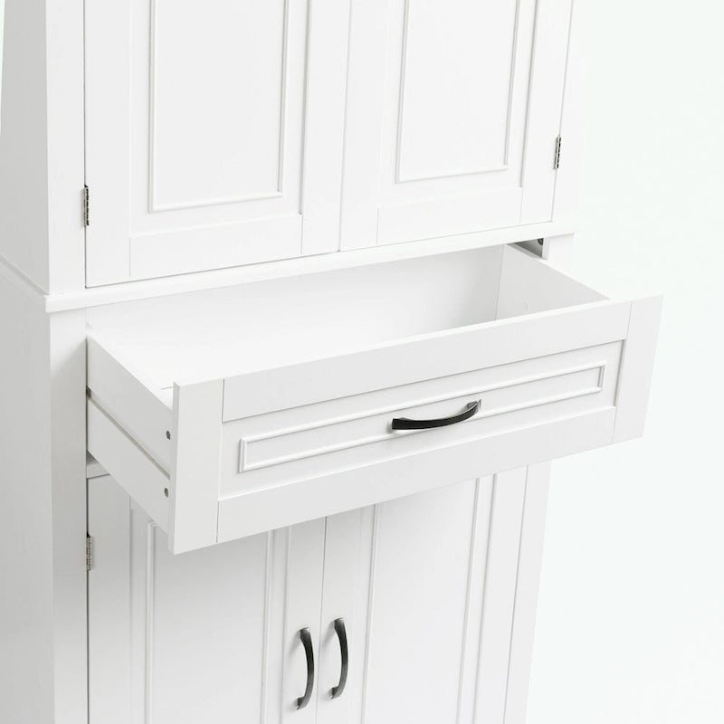 Meuble de rangement pour salle de bain avec portes et tiroir