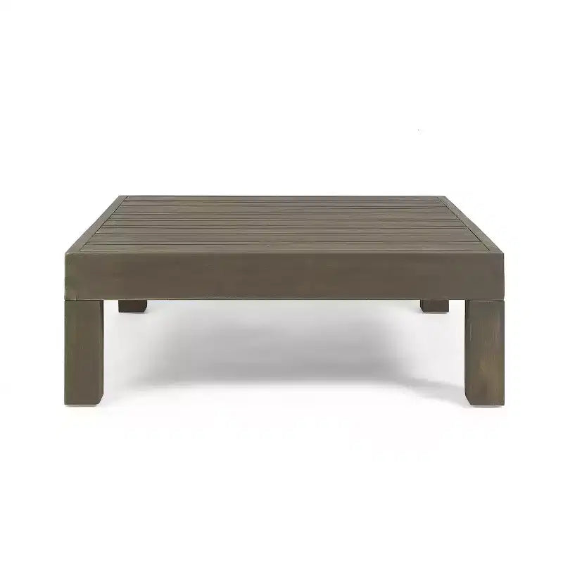 Christopher Knight Home Oana – Causeuse et table basse d'extérieur en bois d'acacia avec coussins