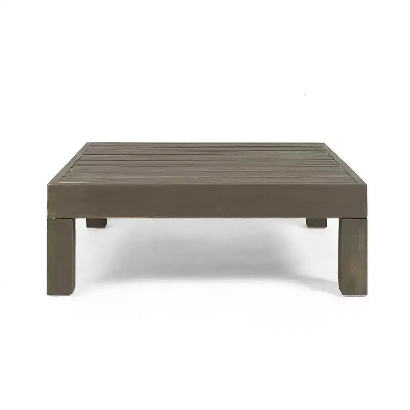 Christopher Knight Home Oana – Causeuse et table basse d'extérieur en bois d'acacia avec coussins