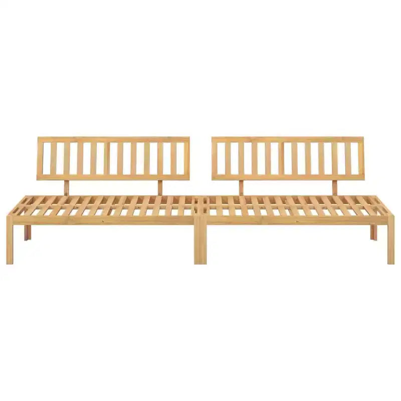 vidaXL Canapés centraux de palette de patio 2 pcs - Bois d'acacia - Conception modulaire pour jardin/patio/terrasse - 47,2x36,2x27,2