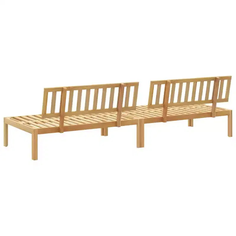 vidaXL Canapés centraux de palette de patio 2 pcs - Bois d'acacia - Conception modulaire pour jardin/patio/terrasse - 47,2x36,2x27,2