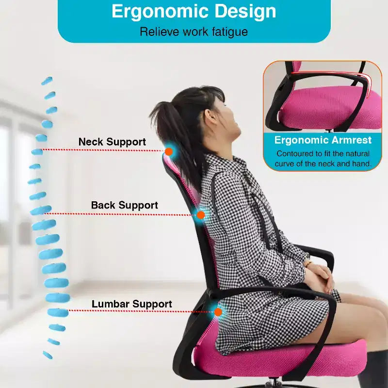Chaise de Dessin Chaise de Bureau Haute avec Hauteur Réglable et Dossier en Maille Respirante