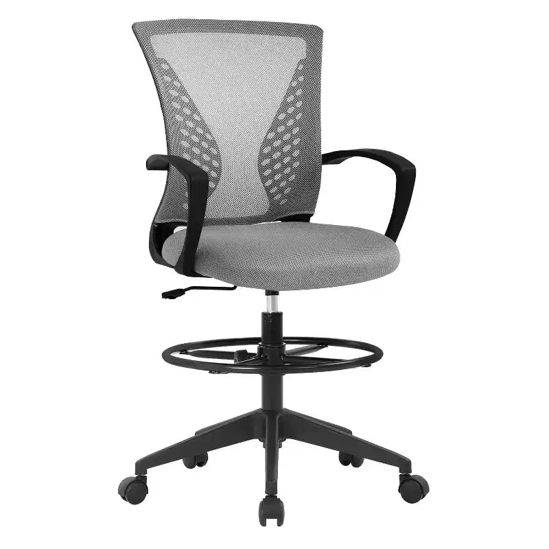 Chaise de Dessin Chaise de Bureau Haute avec Hauteur Réglable et Dossier en Maille Respirante