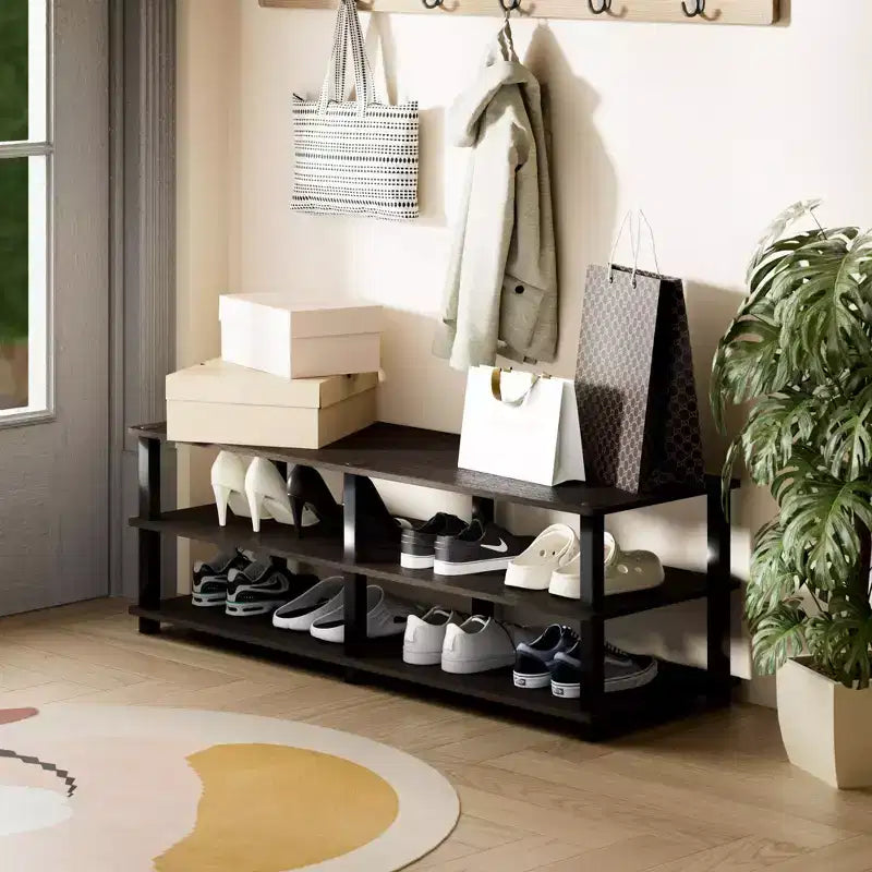 Meuble de Rangement à Chaussures 3 Niveaux pour Placard et Entrée - Peut Contenir 15 Paires - Facile à Assembler