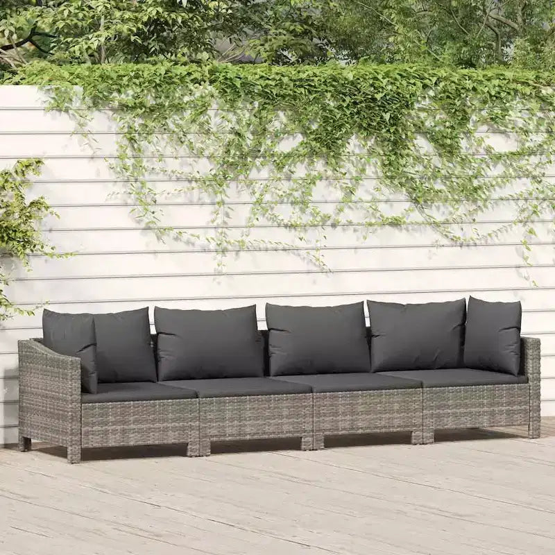 vidaXL Salon de jardin gris