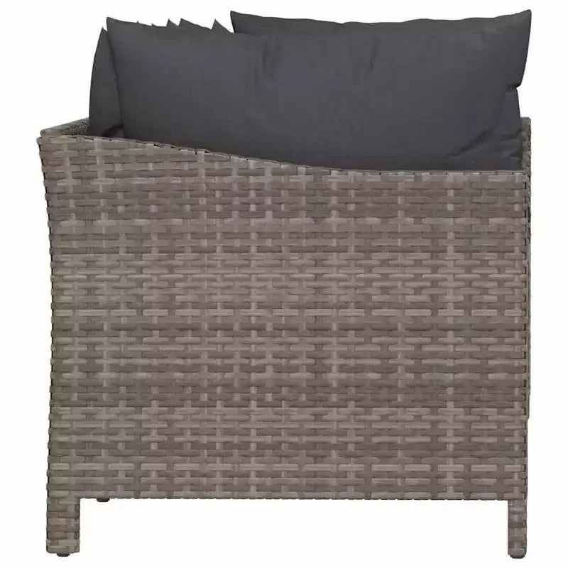 vidaXL Salon de jardin gris