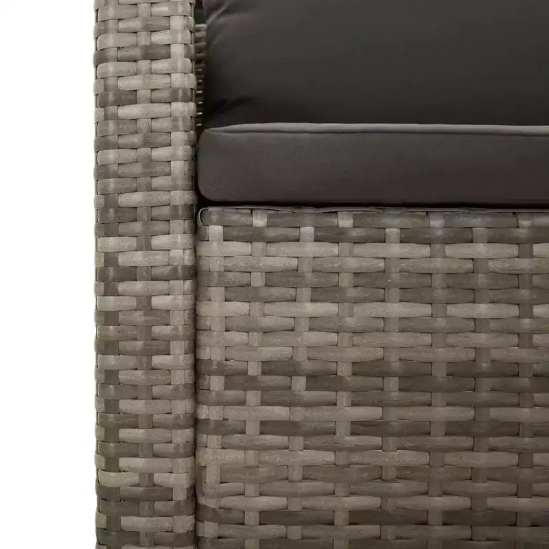 vidaXL Salon de jardin gris