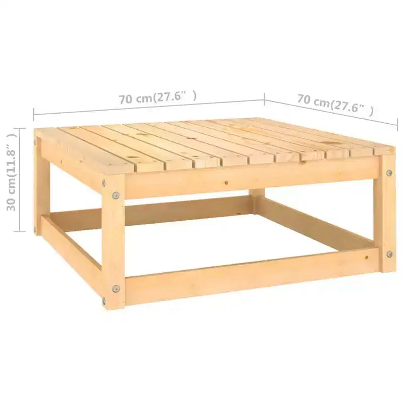 vidaXL Salon de jardin modulaire en pin massif moyenne taille