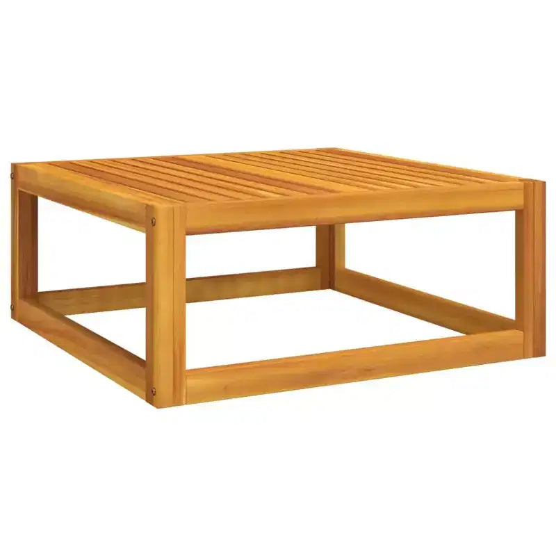 vidaXL - Salon de jardin 7 pièces - Coussins gris clair, bois d'acacia massif, conception modulaire - Canapé-lit, Table basse