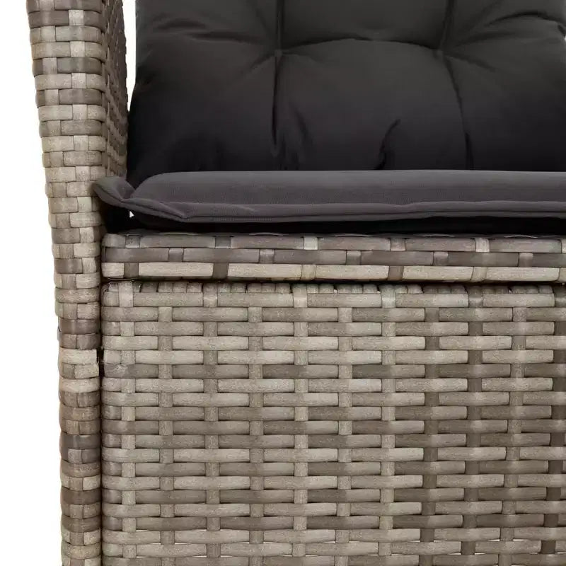 vidaXL Salon de jardin gris