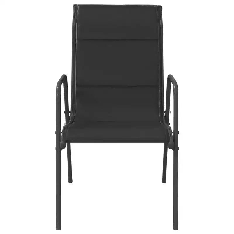 vidaXL Salon de jardin noir et anthracite