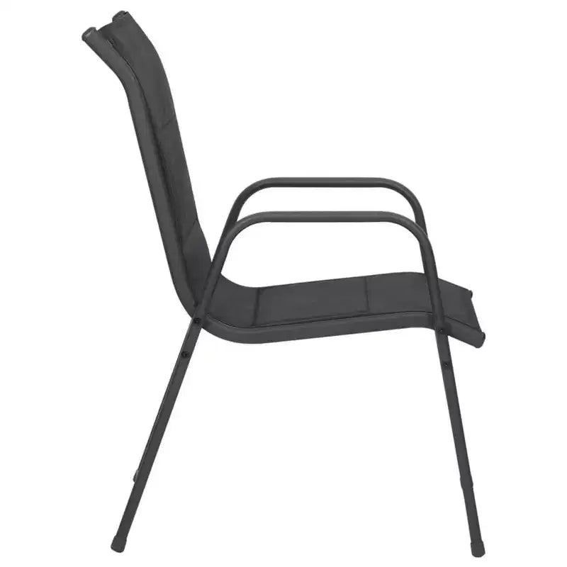 vidaXL Salon de jardin noir et anthracite