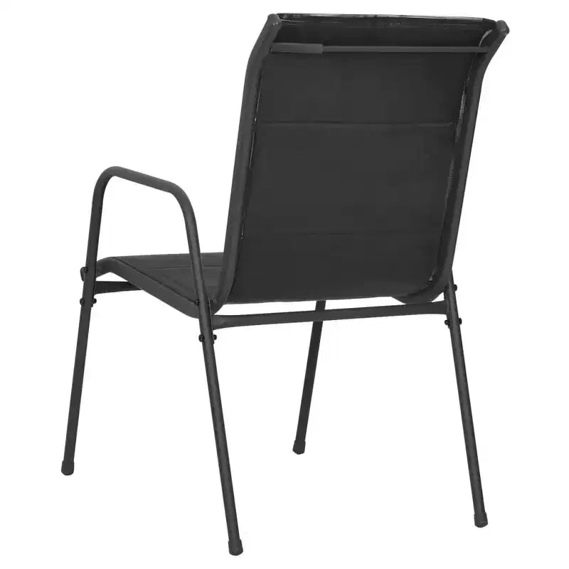 vidaXL Salon de jardin noir et anthracite
