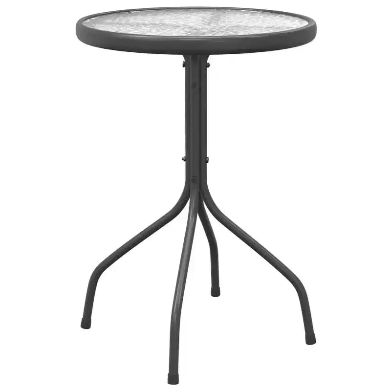 vidaXL Salon de jardin noir et anthracite