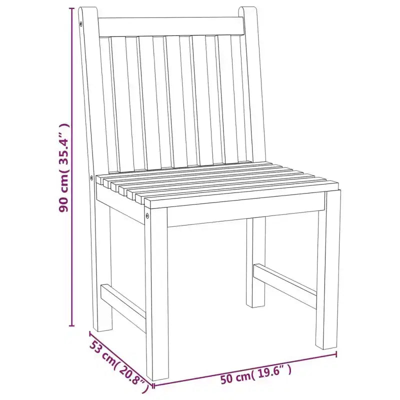 vidaXL Salon de jardin Teck massif Teck naturel Taille moyenne