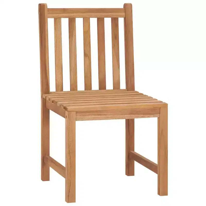 vidaXL Salon de jardin Teck massif Teck naturel Taille moyenne
