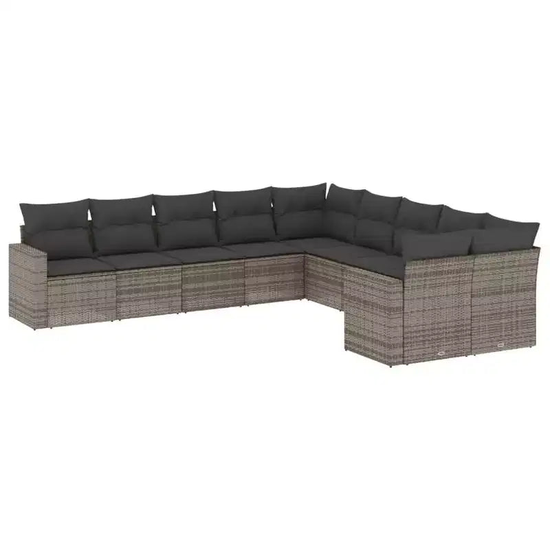 vidaXL Garden Sofa Set Grey