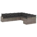vidaXL Garden Sofa Set Grey