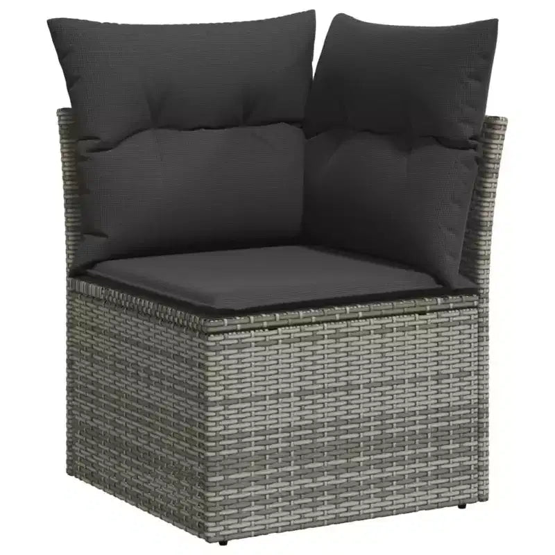 vidaXL Salon de jardin gris