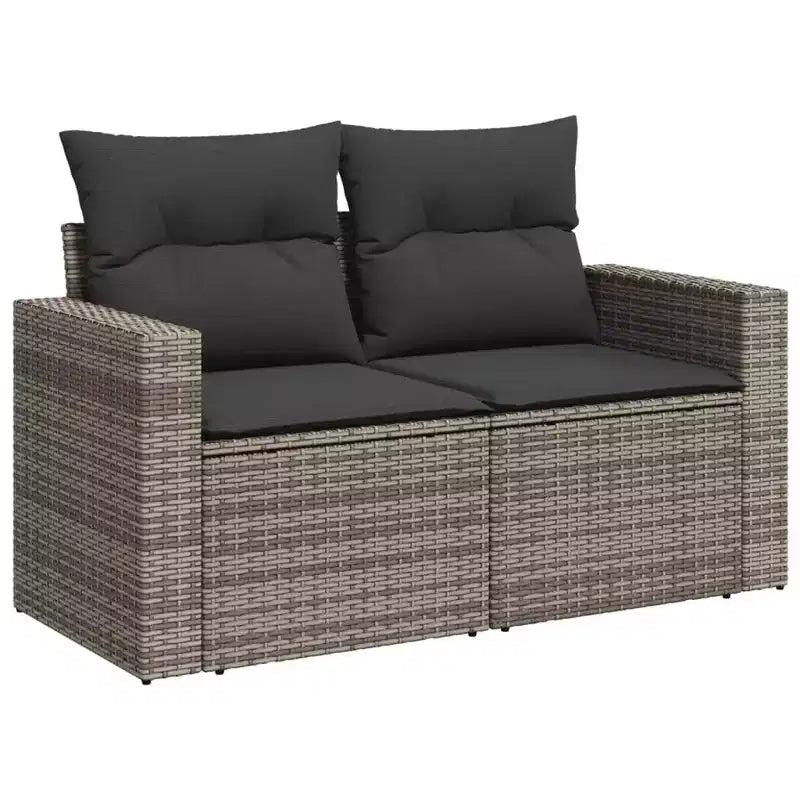 vidaXL Salon de jardin gris