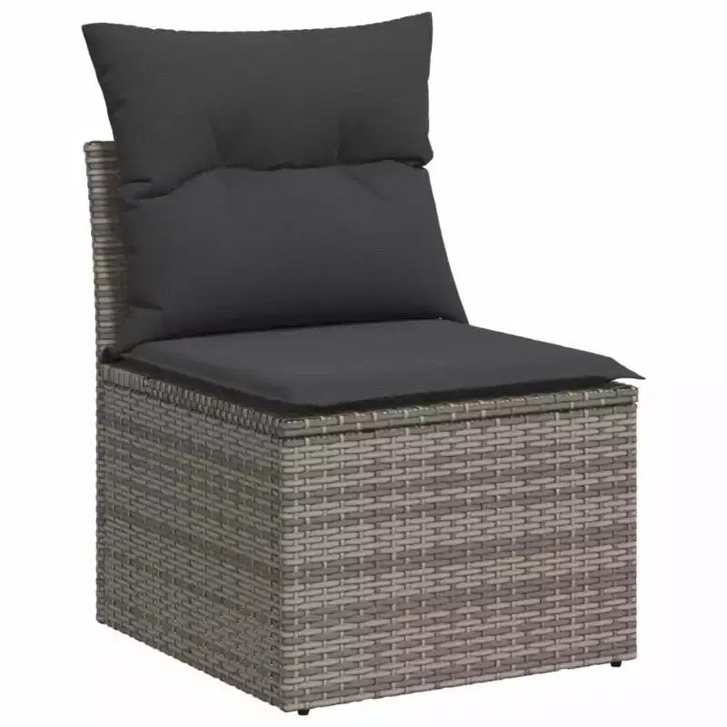 vidaXL Salon de jardin gris