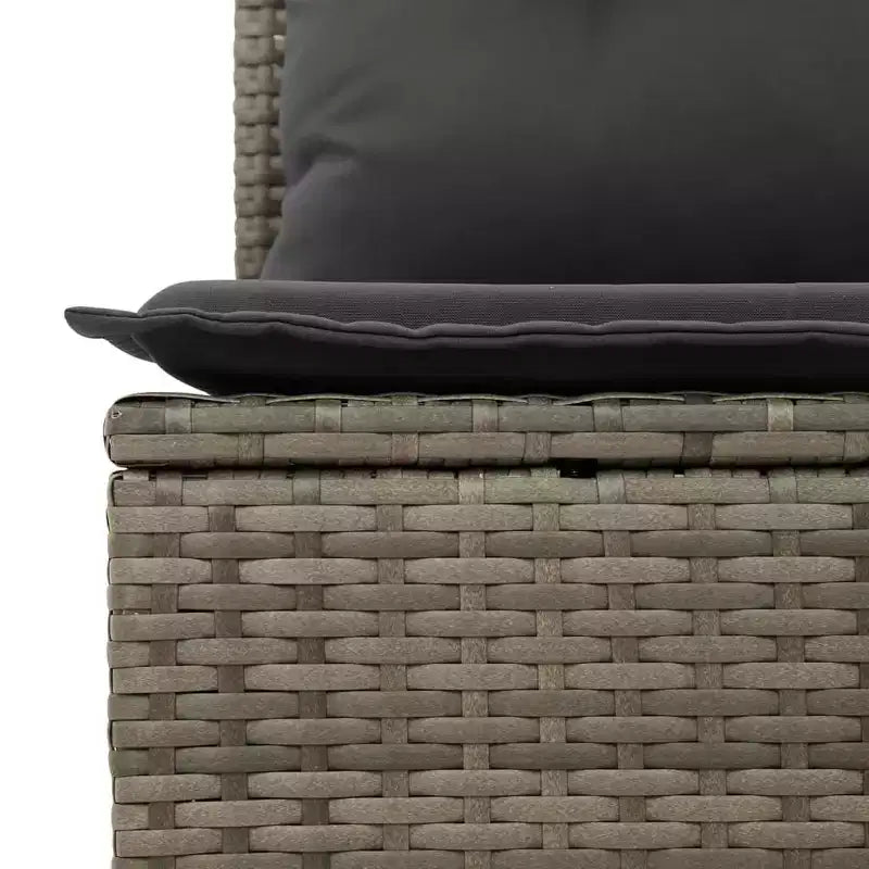 vidaXL Salon de jardin gris