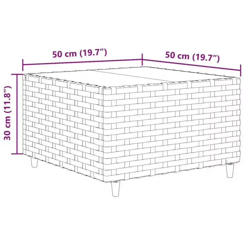 vidaXL - Salon de jardin 5 pièces avec coussins noirs - Rotin PE, cadre en acier, table basse en verre trempé - pour jardin, terrasse, patio