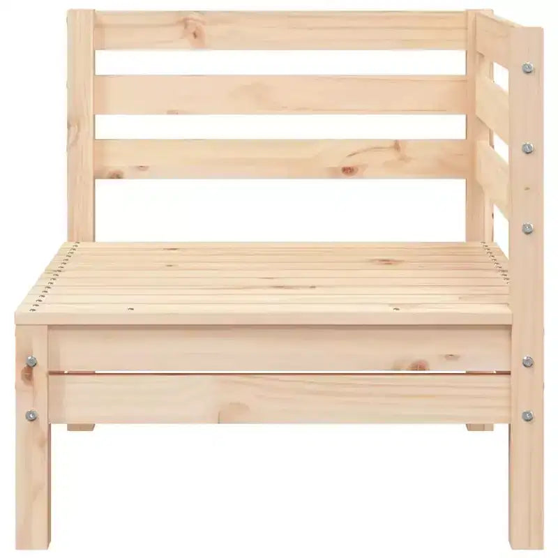 vidaXL Canapé d'angle de jardin/ensemble de jardin – Bois de pin – Design modulaire – 25x25x24.6 – Marron