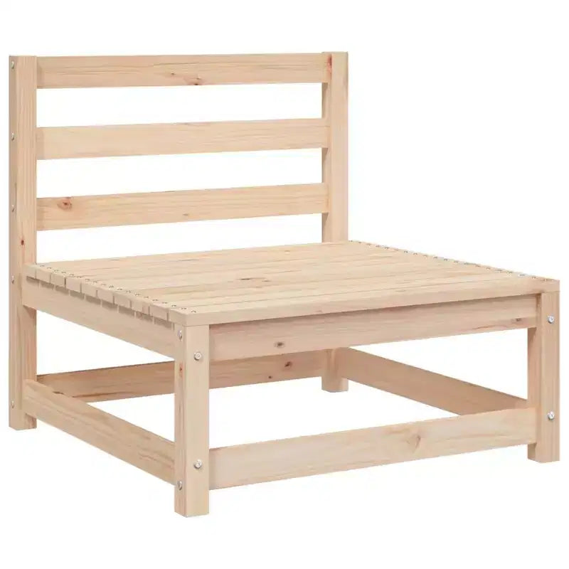 vidaXL Canapé de jardin 2 places Causeuse Mobilier de jardin extérieur - Bois de pin massif, Conception modulaire - 140x70x67 cm