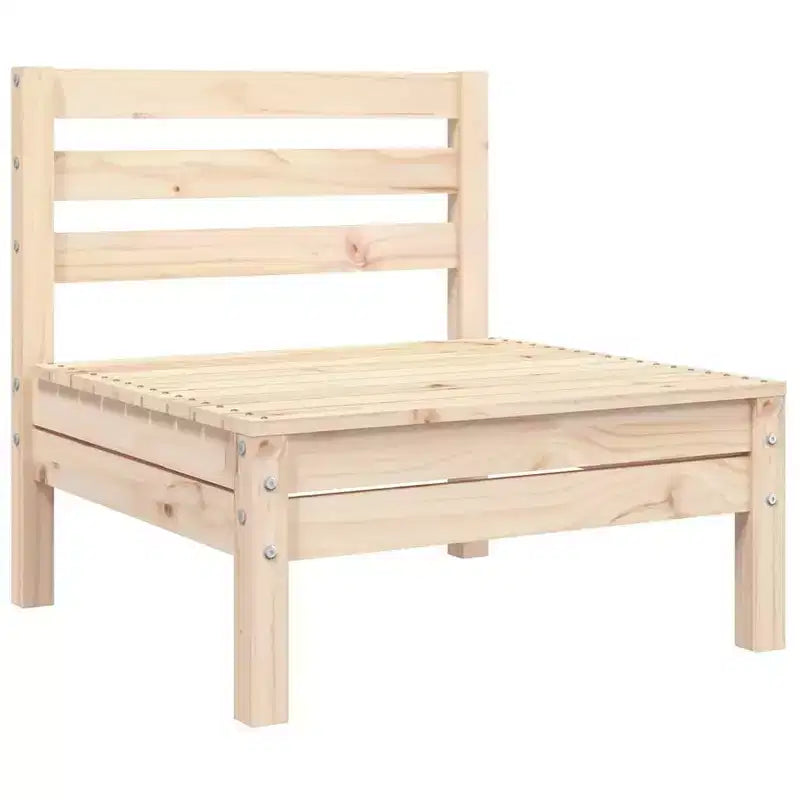 vidaXL Canapé de jardin 3 places - Salon de conversation extérieur - Bois de pin rustique - Design modulaire - Ensemble de salon de jardin