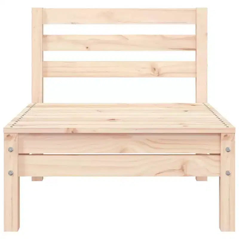 vidaXL Canapé de jardin 3 places - Salon de conversation extérieur - Bois de pin rustique - Design modulaire - Ensemble de salon de jardin