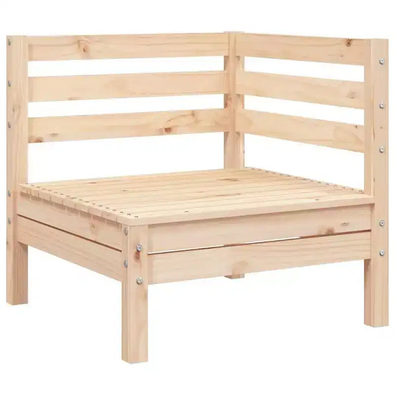 vidaXL Canapé de jardin 3 places en bois – Canapé d'extérieur en pin pour jardin, terrasse et patio – Design modulaire, assise confortable