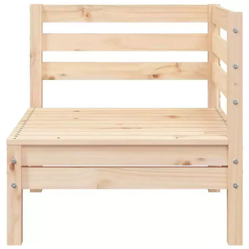 vidaXL Canapé de jardin 3 places en bois – Canapé d'extérieur en pin pour jardin, terrasse et patio – Design modulaire, assise confortable