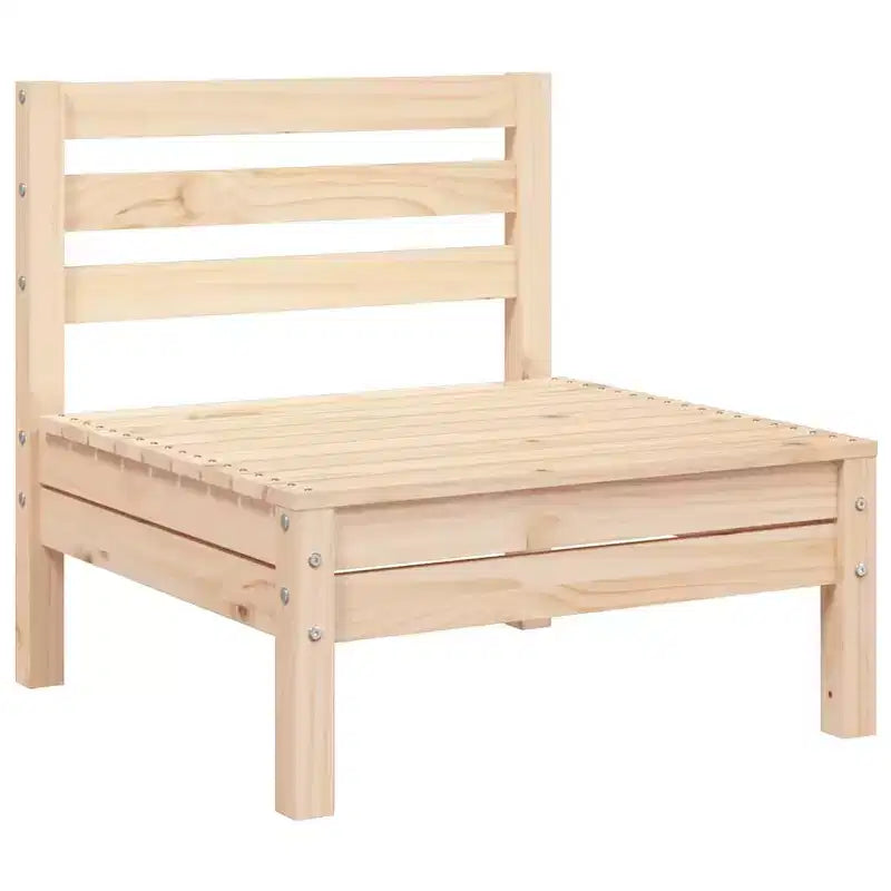 vidaXL Canapé de jardin 3 places en bois – Canapé d'extérieur en pin pour jardin, terrasse et patio – Design modulaire, assise confortable