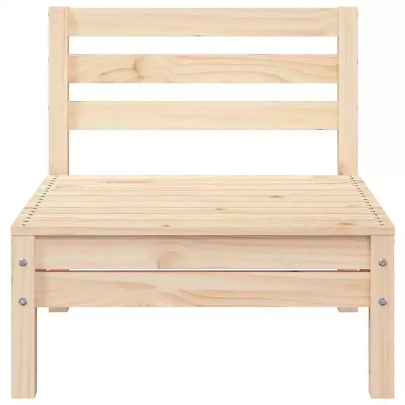 vidaXL Canapé de jardin 3 places en bois – Canapé d'extérieur en pin pour jardin, terrasse et patio – Design modulaire, assise confortable