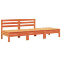 vidaXL 3-Seater Patio Sofa - Wax Brown Solid Pine Wood Garden Lounger/Outdoor Seating - Modular Design
