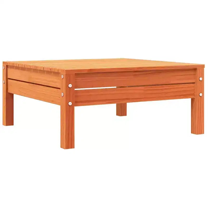vidaXL Canapé de jardin 3 places - Bois de pin massif marron ciré - Chaise longue de jardin/siège extérieur - Conception modulaire