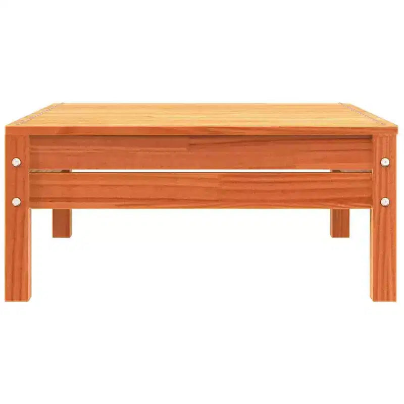 vidaXL Canapé de jardin 3 places - Bois de pin massif marron ciré - Chaise longue de jardin/siège extérieur - Conception modulaire