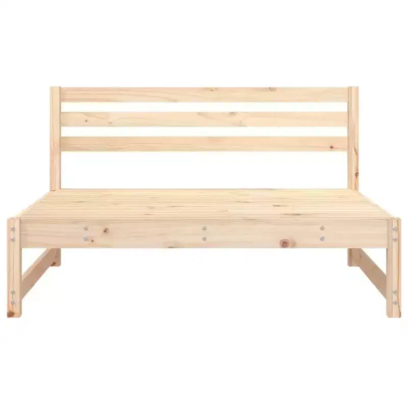 Canapé d'angle d'extérieur vidaXL - Bois de pin massif - Design rustique - Pour jardin, terrasse, balcon - 120 x 84 x 70 cm