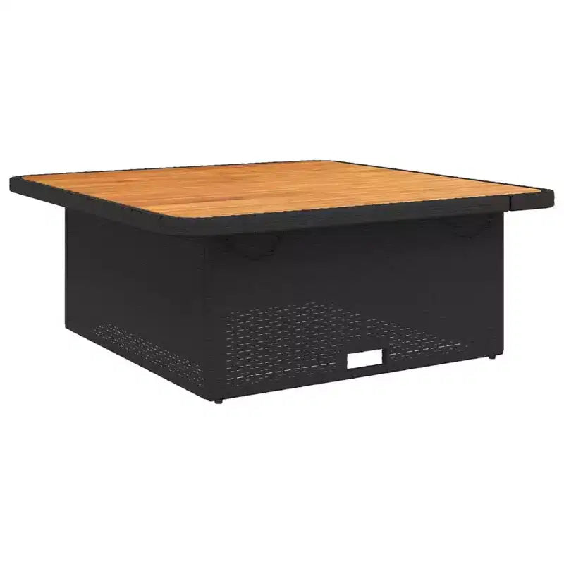 vidaXL Salon de jardin noir, marron, blanc cassé