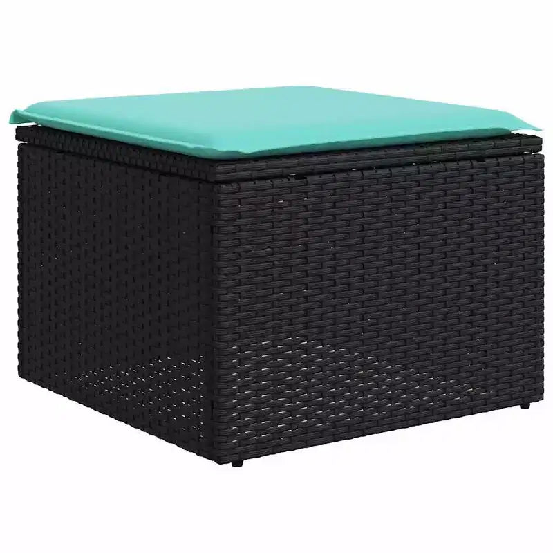 vidaXL Salon de jardin avec coussins en résine tressée pour l'extérieur