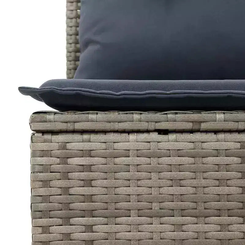 vidaXL Salon de jardin 10 pcs marron en rotin synthétique