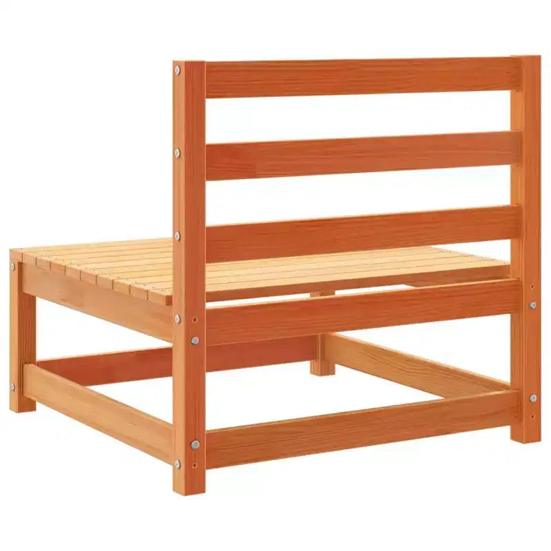 vidaXL Ensemble de canapés de jardin modulable en bois de pin massif Grand modèle