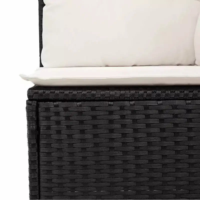 vidaXL Salon de jardin 9 pcs avec coussins résine tressée