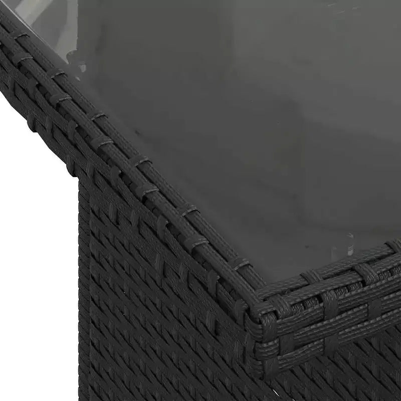 vidaXL Salon de jardin 9 pcs avec coussins résine tressée