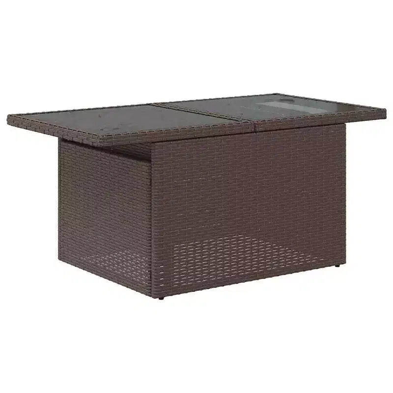 vidaXL Salon de jardin 9 pcs avec coussins résine tressée