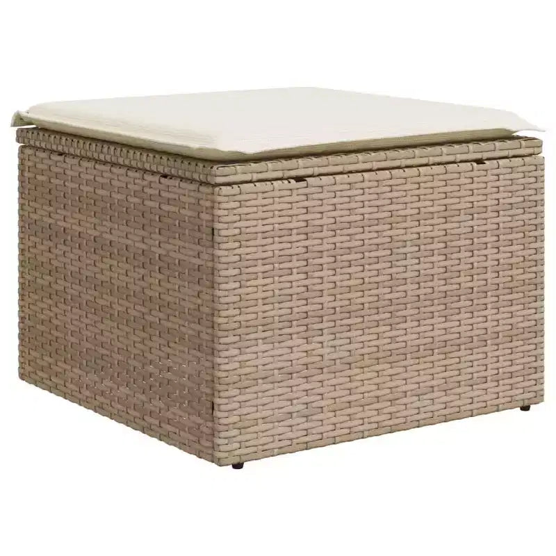 vidaXL Salon de jardin 9 pcs avec coussins résine tressée