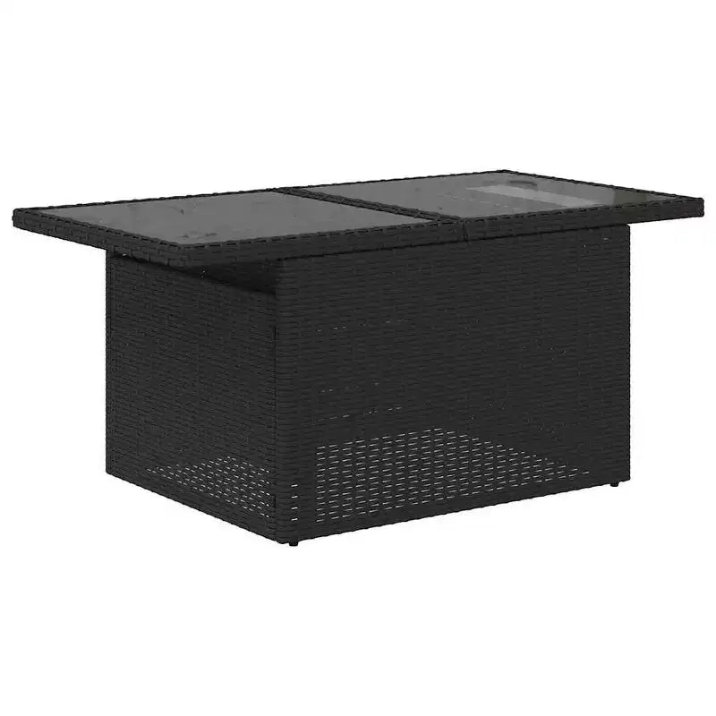 vidaXL Salon de jardin 8 pcs avec coussins résine tressée - Marron Sans rangement