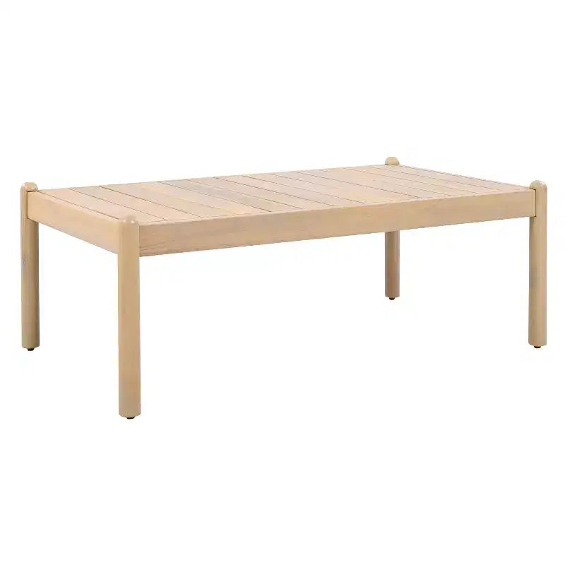 Christopher Knight Home Dahyun, ensemble de 4 sièges d'extérieur modernes en bois d'acacia avec table à lattes